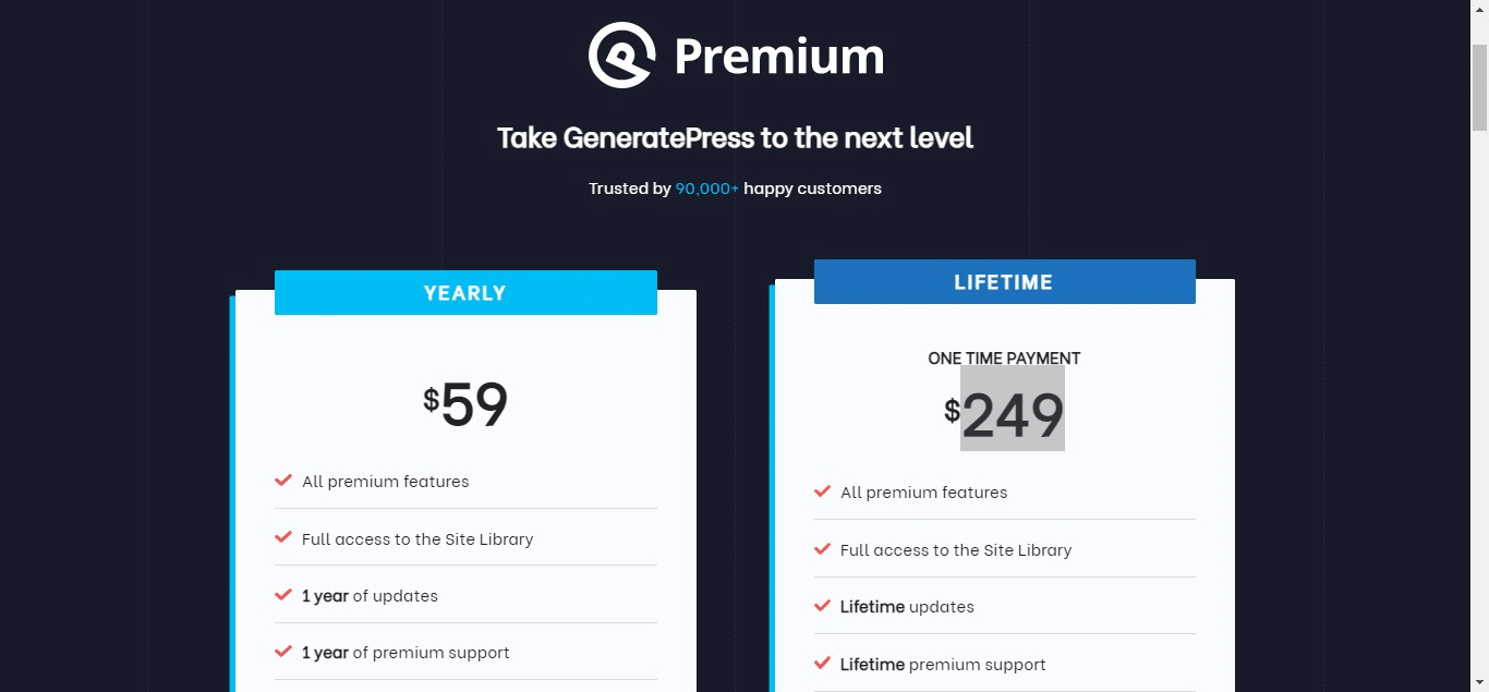 GeneratePress Premium Original License [Lifetime Deal]