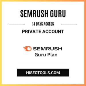 SEMrush guru private account trial