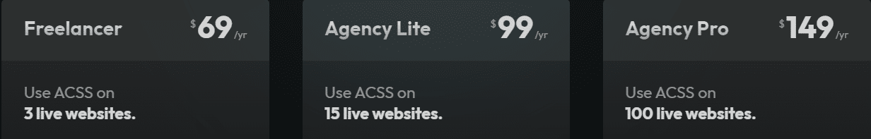 Automatic CSS – ACSS one Website activation – Lifetime Updates