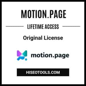 Motion.page Unlimited Sites – Lifetime – Original License
