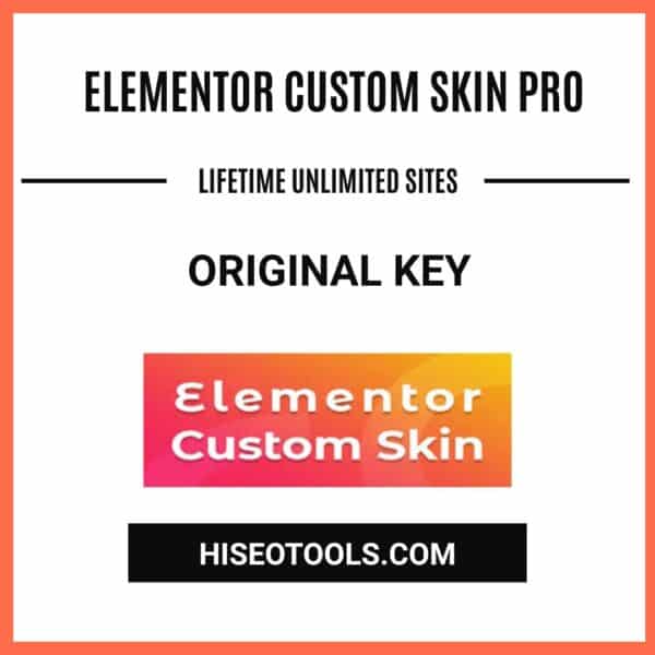 Elementor Custom Skin Pro - Unlimited Site Lifetime