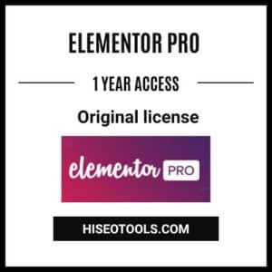 Elementor Pro Original license - 1 year [Cheapest]