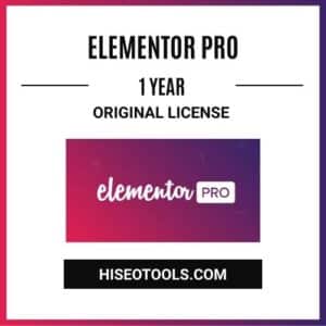 Elementor Pro Original license - 1 year [Cheapest]