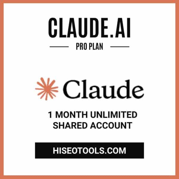 Claude.ai Pro Plan – 1 Month Unlimited Shared Account