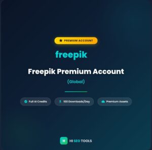 Freepik Premium Account Global - Buy with Full AI Credits at HI SEO Tools