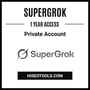 SuperGrok 1 Year Private Account (Global)