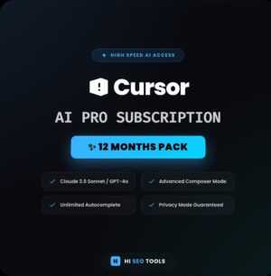 Cursor AI Pro Subscription 12 Months Private Account Global Access