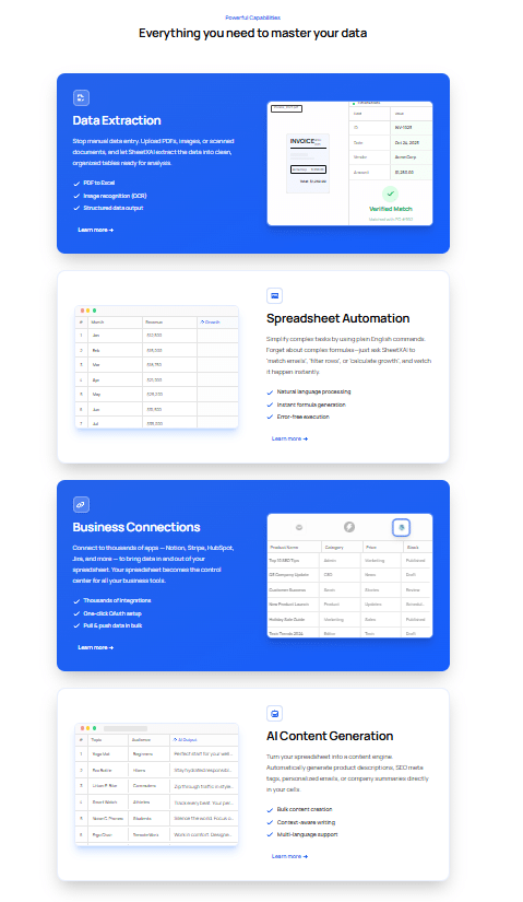Ultimate SheetXAi - Run Your Spreadsheets with AI Agents