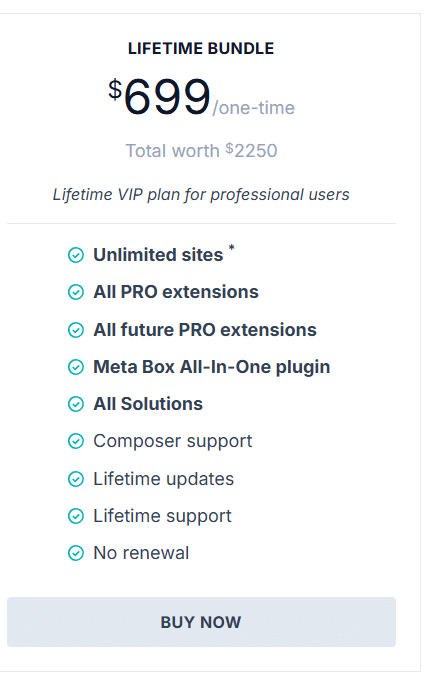 Metabox Official Price