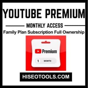 YouTube Premium Family Plan 1 Month