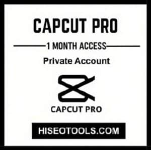 capcut pro 30 days private account